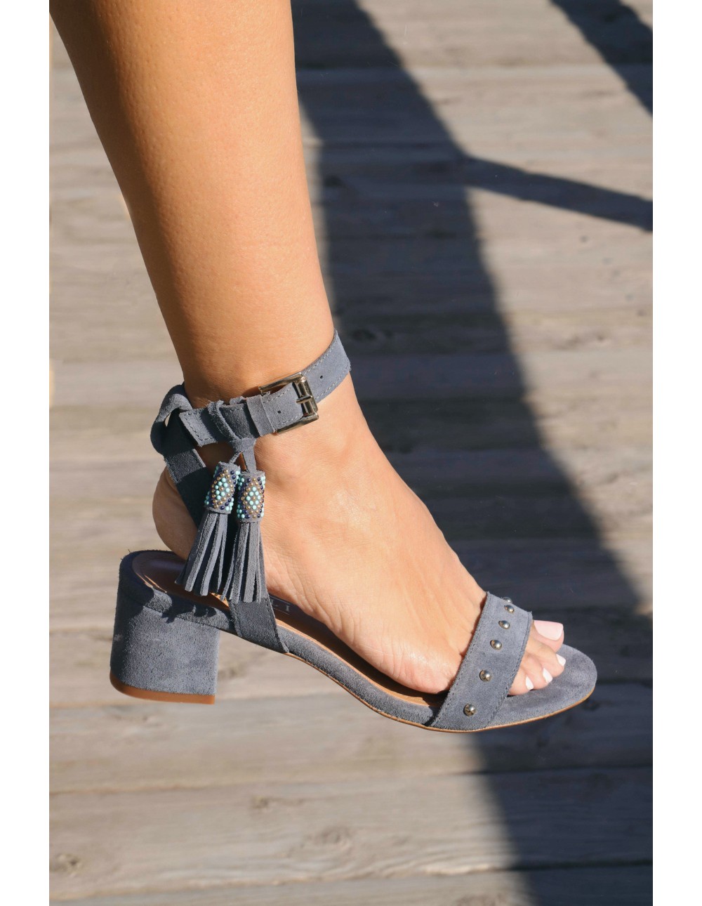 Cecile blue Sandals 2