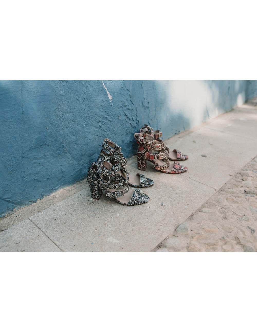 Turquoise boa Sabrine heel... 2