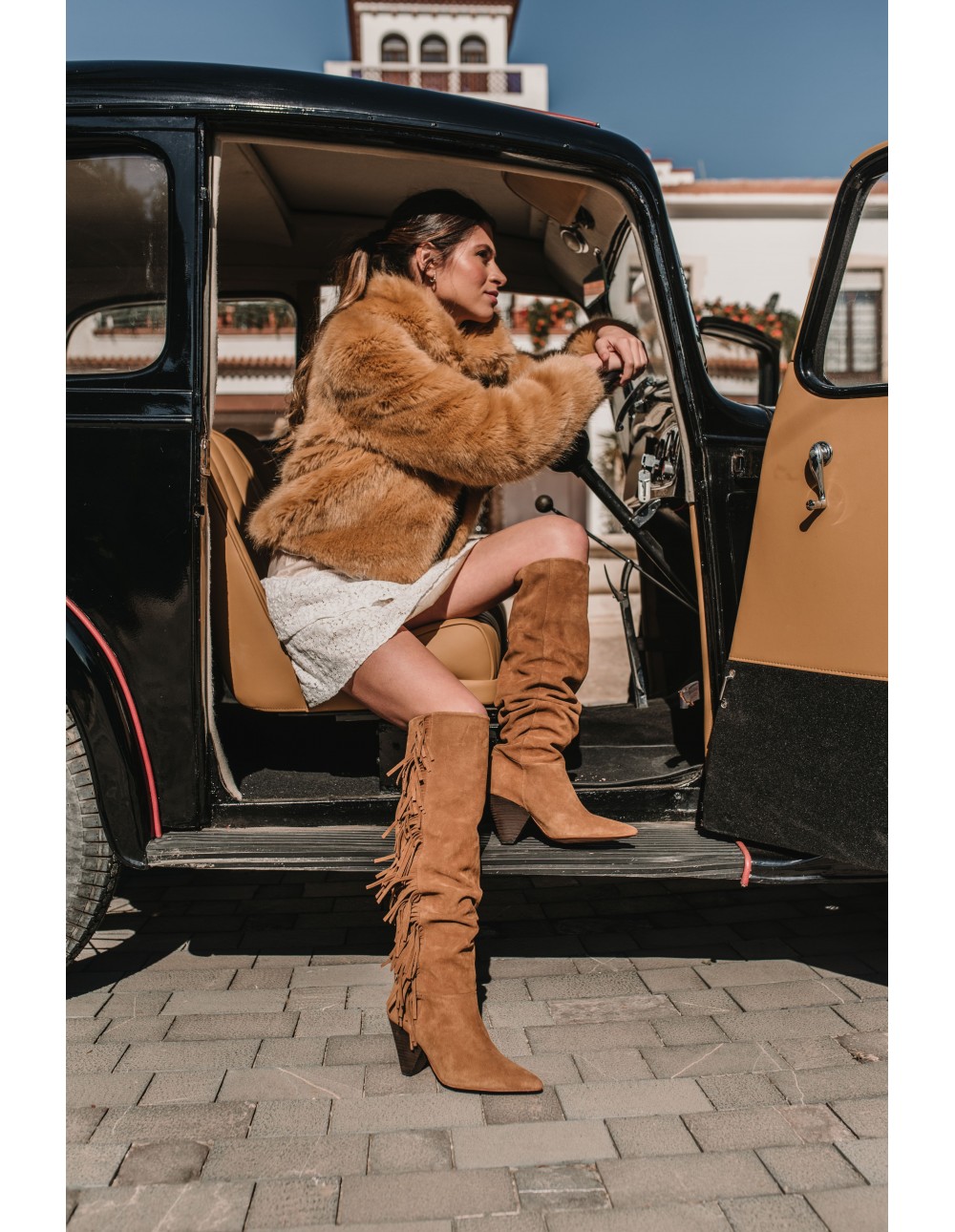 Gisele fringed boot 2